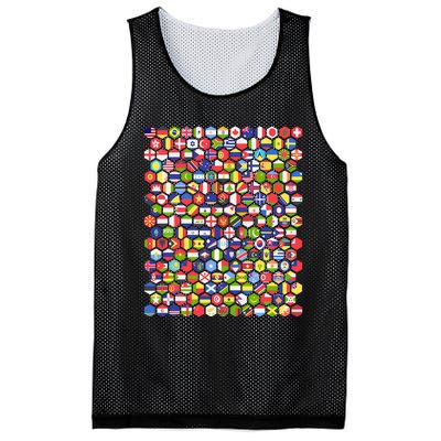 World Flags Flags Of The World Nations Flags Mesh Reversible Basketball Jersey Tank