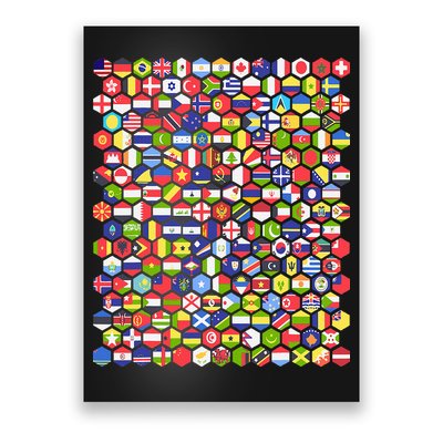 World Flags Flags Of The World Nations Flags Poster