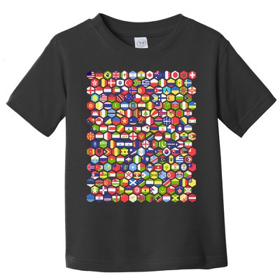 World Flags Flags Of The World Nations Flags Toddler T-Shirt