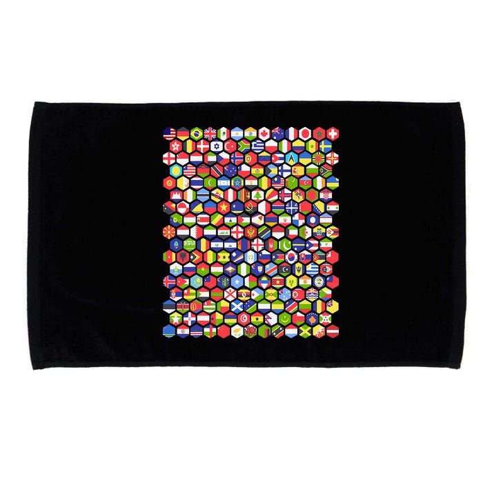 World Flags Flags Of The World Nations Flags Microfiber Hand Towel