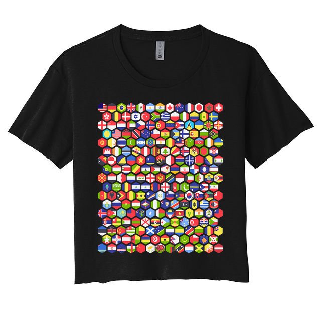 World Flags Flags Of The World Nations Flags Crop Top