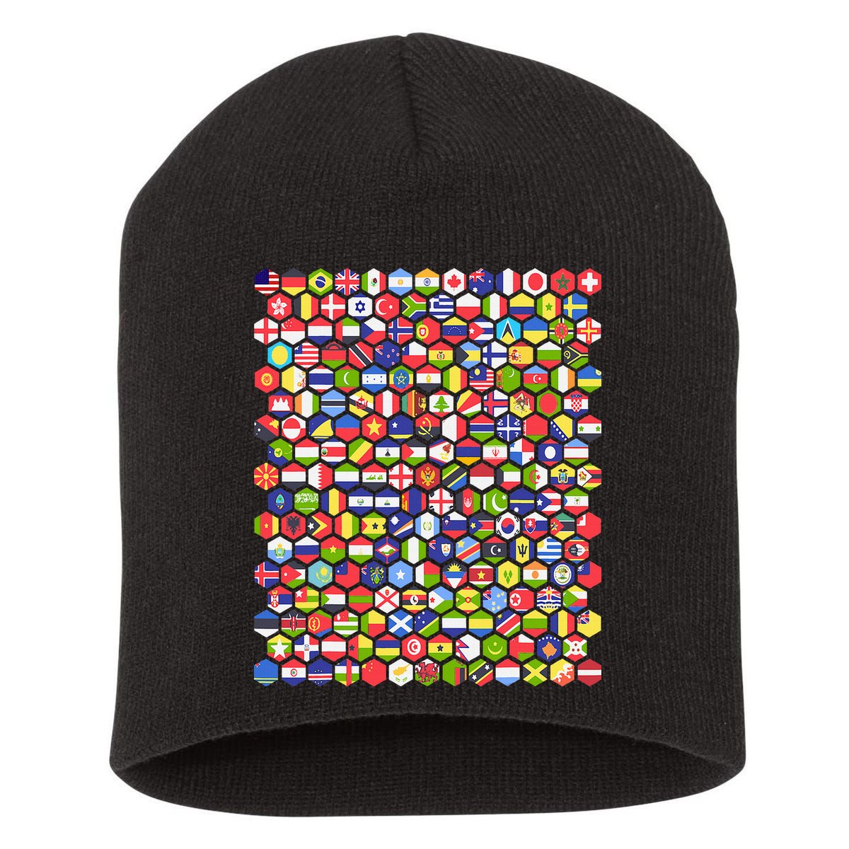 World Flags Flags Of The World Nations Flags Short Acrylic Beanie