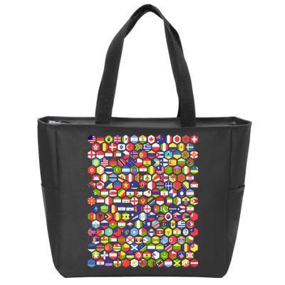 World Flags Flags Of The World Nations Flags Zip Tote Bag