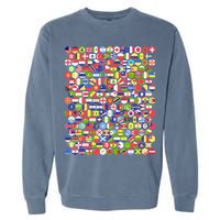 World Flags Flags Of The World Nations Flags Garment-Dyed Sweatshirt