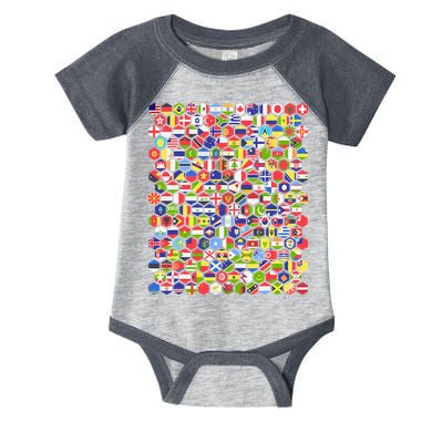 World Flags Flags Of The World Nations Flags Infant Baby Jersey Bodysuit