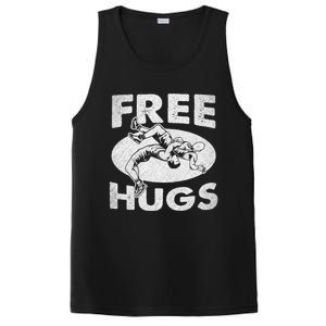 Wrestling Funny Free Hugs Wrestling Gift PosiCharge Competitor Tank