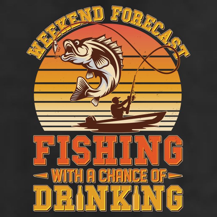 Weekend Forcast Fishing With A Chance Of Drinking Cool Comfort Performance Bucket Hat