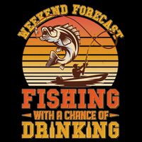 Weekend Forcast Fishing With A Chance Of Drinking City Backpack