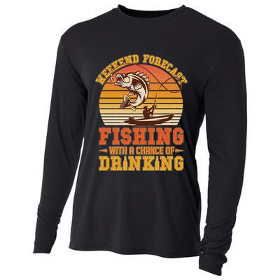Weekend Forcast Fishing With A Chance Of Drinking Cooling Performance Long Sleeve Crew