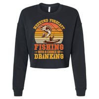Weekend Forcast Fishing With A Chance Of Drinking Cropped Pullover Crew