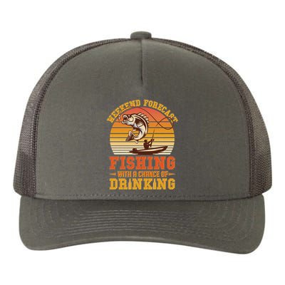 Weekend Forcast Fishing With A Chance Of Drinking Yupoong Adult 5-Panel Trucker Hat