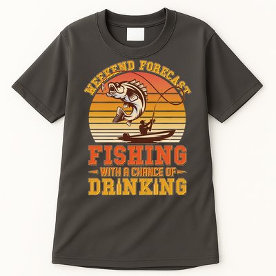 Weekend Forcast Fishing With A Chance Of Drinking Tall T-Shirt