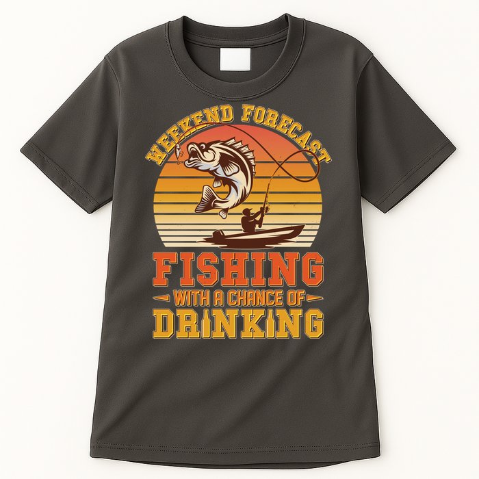 Weekend Forcast Fishing With A Chance Of Drinking Tall T-Shirt