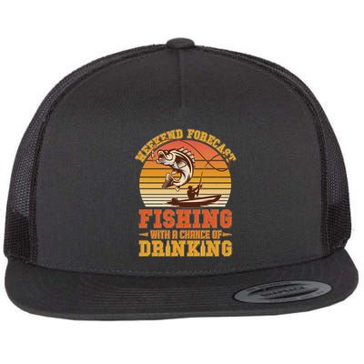 Weekend Forcast Fishing With A Chance Of Drinking Flatbill Hat
