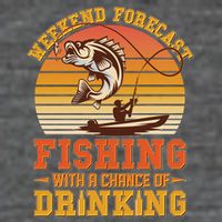 Weekend Forcast Fishing With A Chance Of Drinking Flatbill Hat