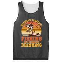 Weekend Forcast Fishing With A Chance Of Drinking Mesh Reversible Basketball Jersey Tank