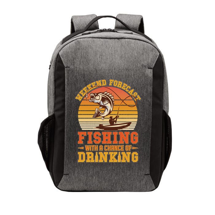 Weekend Forcast Fishing With A Chance Of Drinking Vector Backpack