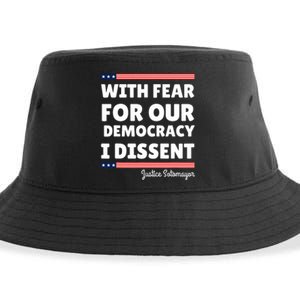 With Fear For Our Democracy I Dissent Justice Sotomayor Sustainable Bucket Hat