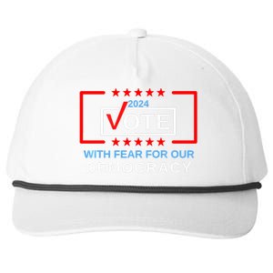 With Fear For Our Democracy I Dissent Justice Sotomayor Snapback Five-Panel Rope Hat