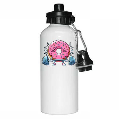 Weightlifing Funny Fitness Workout Gym Donut Lover Doughnut Gift Aluminum Water Bottle