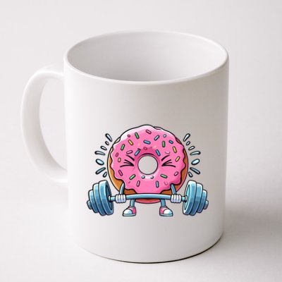 Weightlifing Funny Fitness Workout Gym Donut Lover Doughnut Gift Coffee Mug