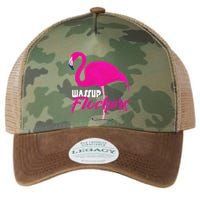 Wassup Flockers Funny Flamingo Legacy Tie Dye Trucker Hat