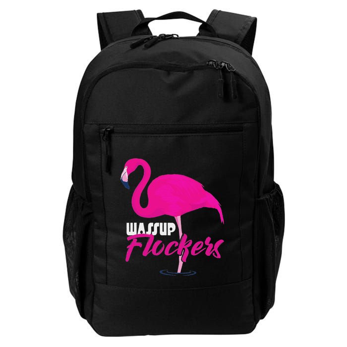 Wassup Flockers Funny Flamingo Backpack