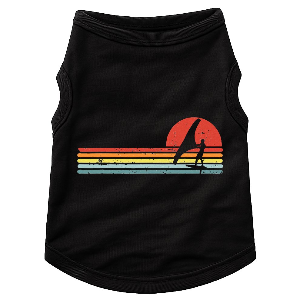 Wing Foiling Foil Surf Surfing Foiler Retro Vintage Surfer  Doggie Tank