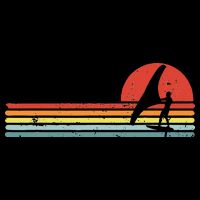 Wing Foiling Foil Surf Surfing Foiler Retro Vintage Surfer  Performance Shirt