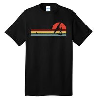 Wing Foiling Foil Surf Surfing Foiler Retro Vintage Surfer  Tall T-Shirt