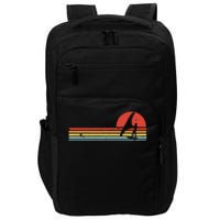 Wing Foiling Foil Surf Surfing Foiler Retro Vintage Surfer  Impact Tech Backpack