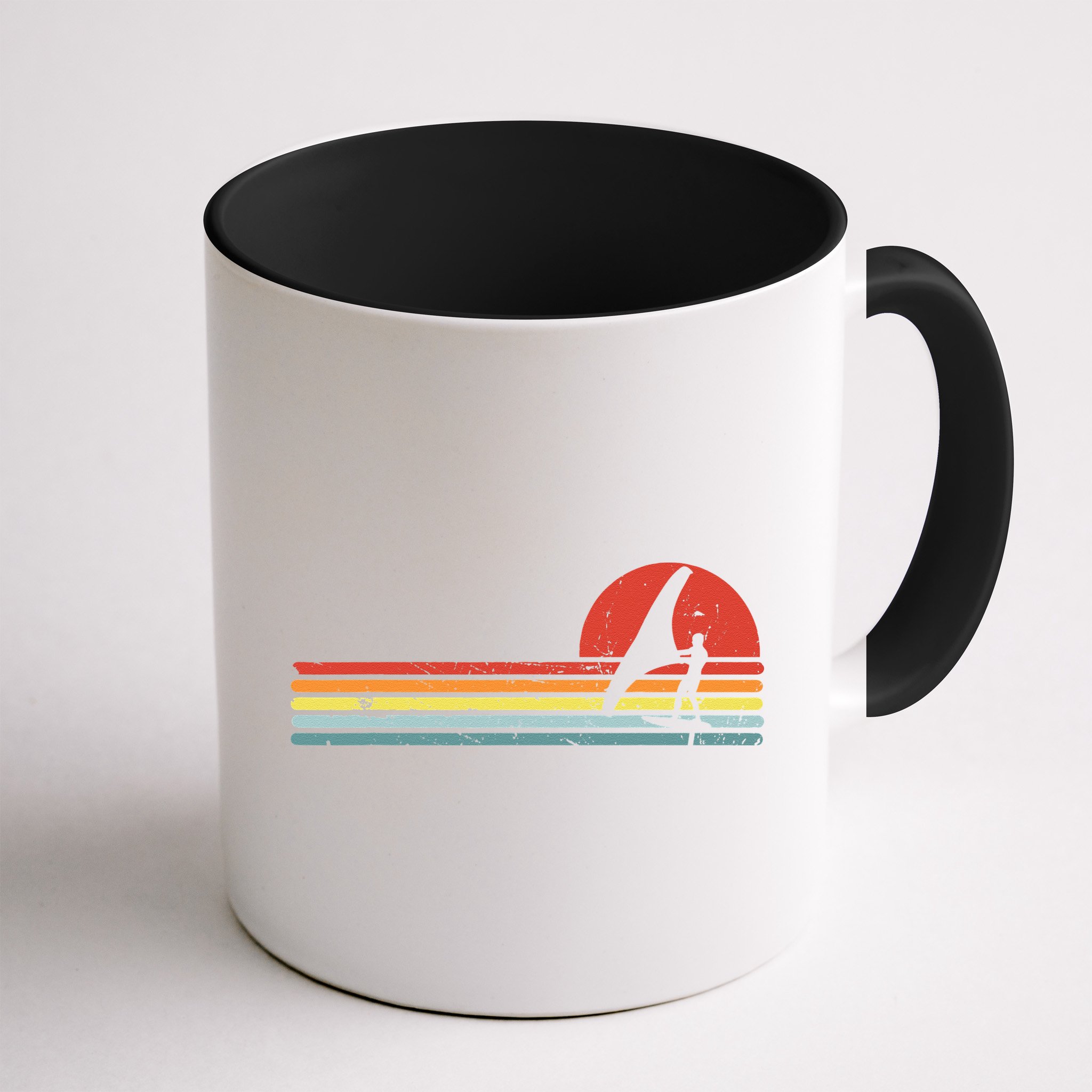Wing Foiling Foil Surf Surfing Foiler Retro Vintage Surfer  Mug