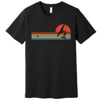 Wing Foiling Foil Surf Surfing Foiler Retro Vintage Surfer  Premium T-Shirt