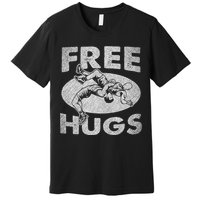 Wrestling Funny Free Hugs Wrestling Premium T-Shirt