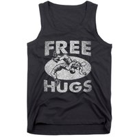 Wrestling Funny Free Hugs Wrestling Tank Top