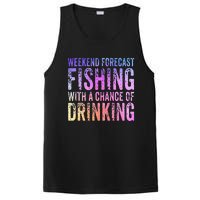 Weekend Forecast Fishing With A Chance Of Drinking Funny PosiCharge Competitor Tank