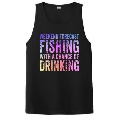 Weekend Forecast Fishing With A Chance Of Drinking Funny PosiCharge Competitor Tank