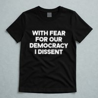 With Fear For Our Democracy I Dissent T-Shirt