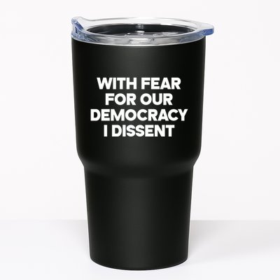 With Fear For Our Democracy I Dissent Tumbler