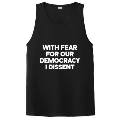 With Fear For Our Democracy I Dissent PosiCharge Competitor Tank