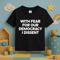 With Fear For Our Democracy I Dissent Toddler T-Shirt