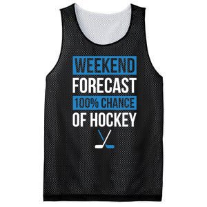 Weekend Forecast Funny Hockey Hockey Player Gift Tee Mesh Reversible Basketball Jersey Tank