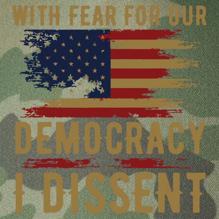 With Fear For Our Democracy I Dissent Us Flag Legacy Tie Dye Trucker Hat