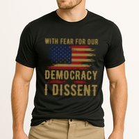 With Fear For Our Democracy I Dissent Us Flag Performance Shirt