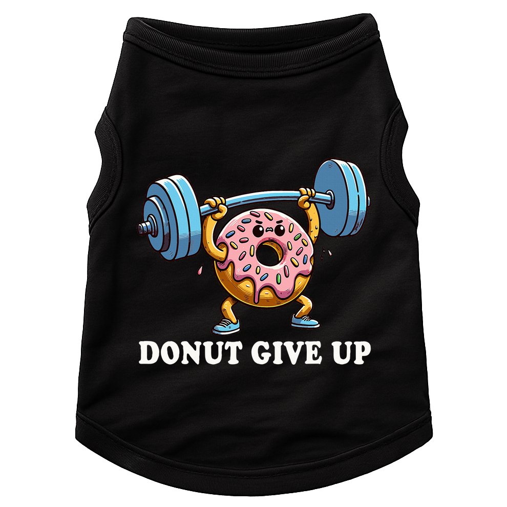 Weightlifting Funny Fitness Workout Gym Donut Lover Doggie Tank