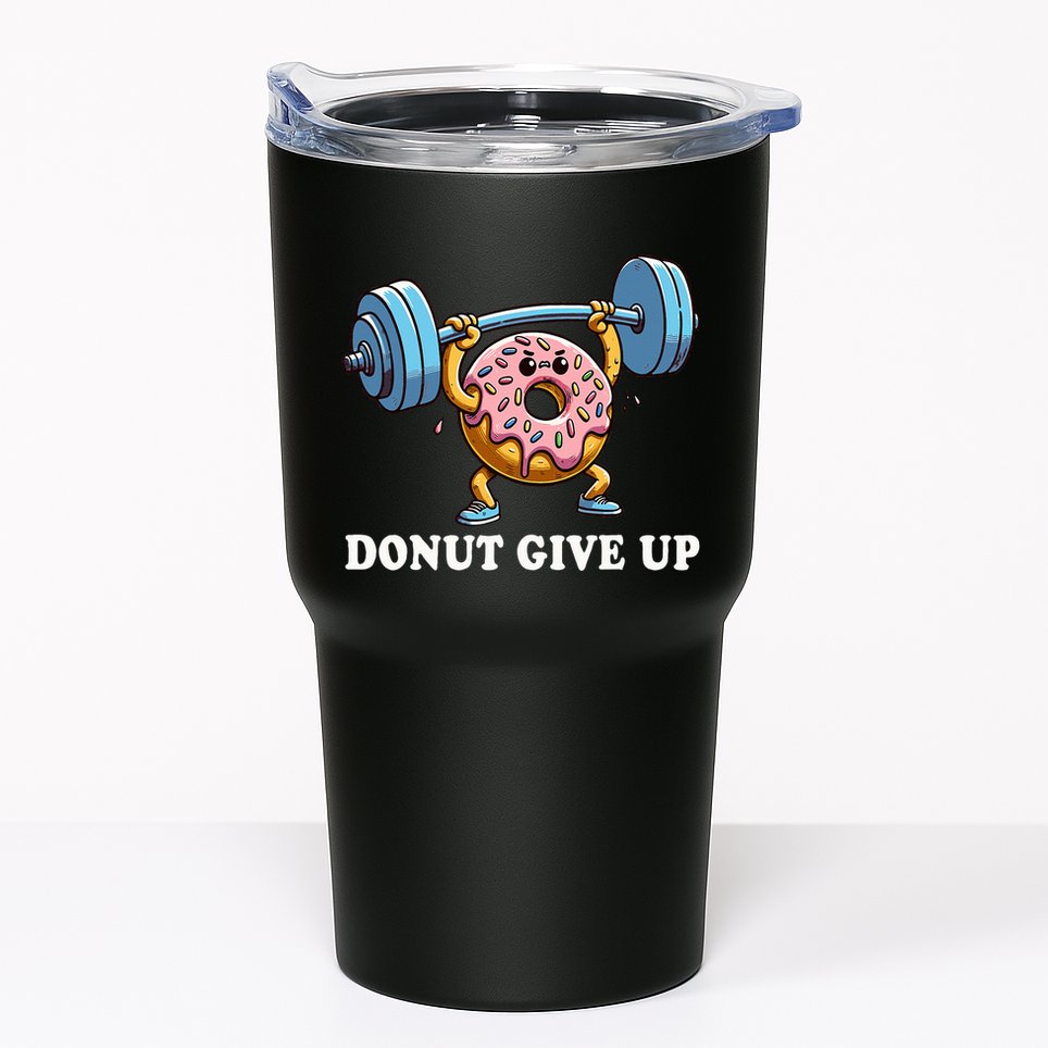 Weightlifting Funny Fitness Workout Gym Donut Lover Tumbler
