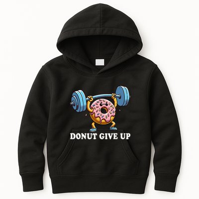 Weightlifting Funny Fitness Workout Gym Donut Lover Kids Hoodie