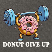 Weightlifting Funny Fitness Workout Gym Donut Lover Cotton Canvas Backpack