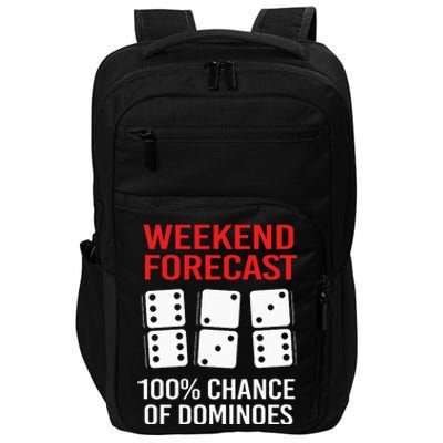 Weekend Forecast Funny Domino For Men Impact Tech Backpack