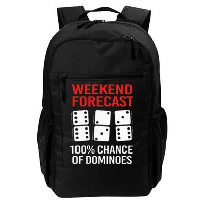 Weekend Forecast Funny Domino For Men Daily Commute Backpack